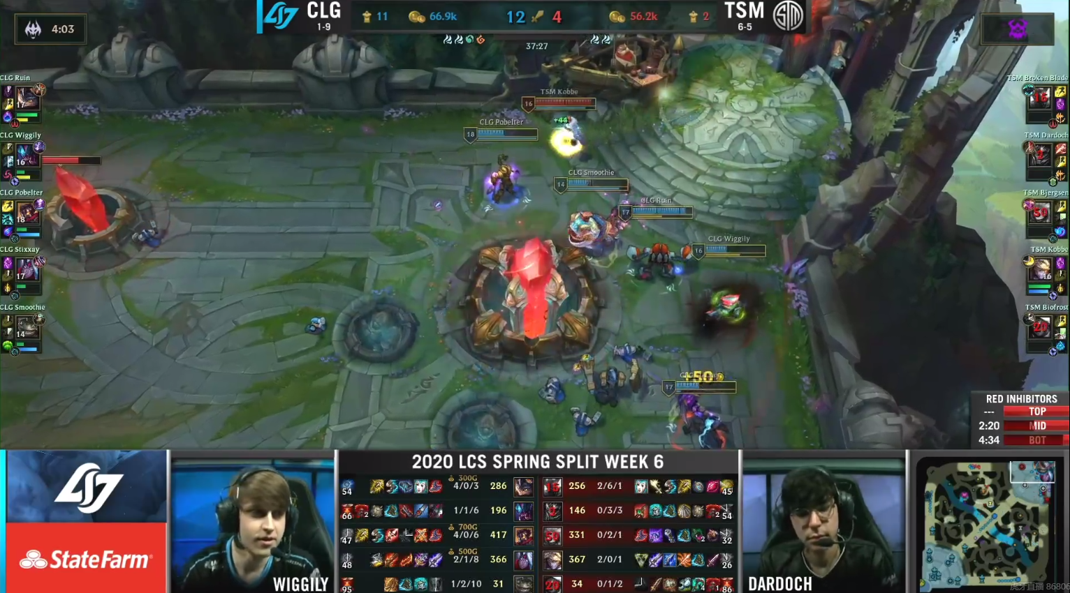 CLG翻盘TSM，Ming拿下关键大龙半决赛2:1（深圳）